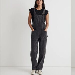Madewell Black Denim Overalls